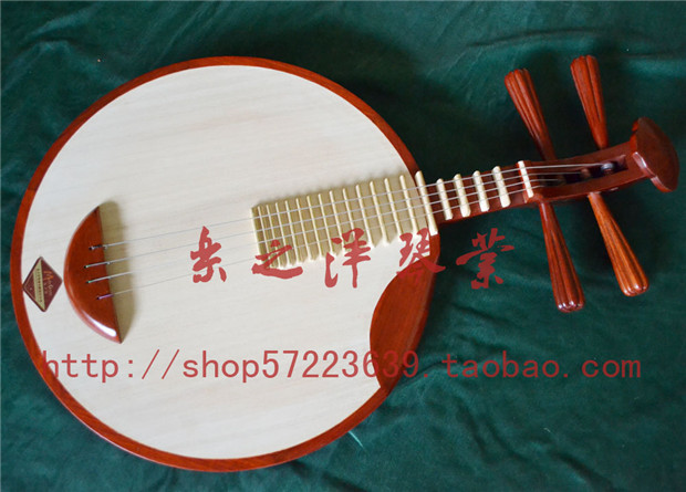 紅木銅品月琴